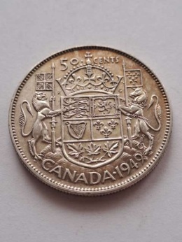 Kanada 50 centów Jerzy VI 1949 r