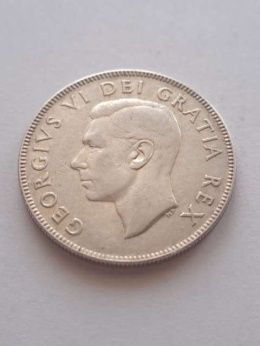 Kanada 50 centów Jerzy VI 1952 r