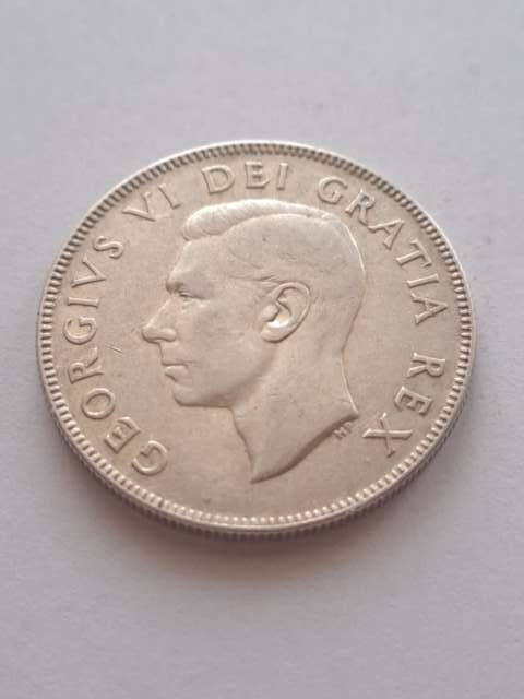Kanada 50 centów Jerzy VI 1952 r