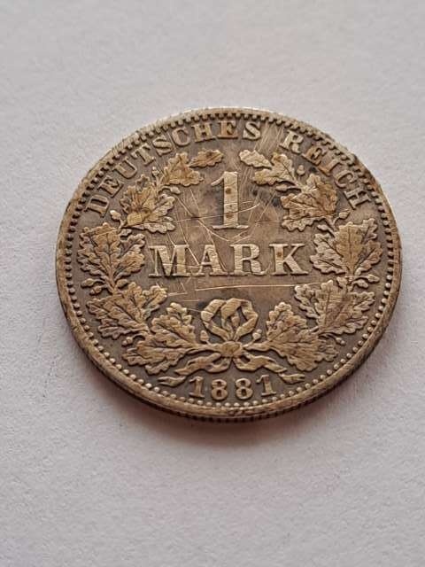 Niemcy 1 Marka Wilhelm I 1881 r A