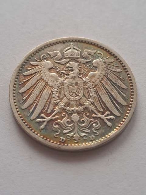 Niemcy 1 Marka Wilhelm II 1907 r D