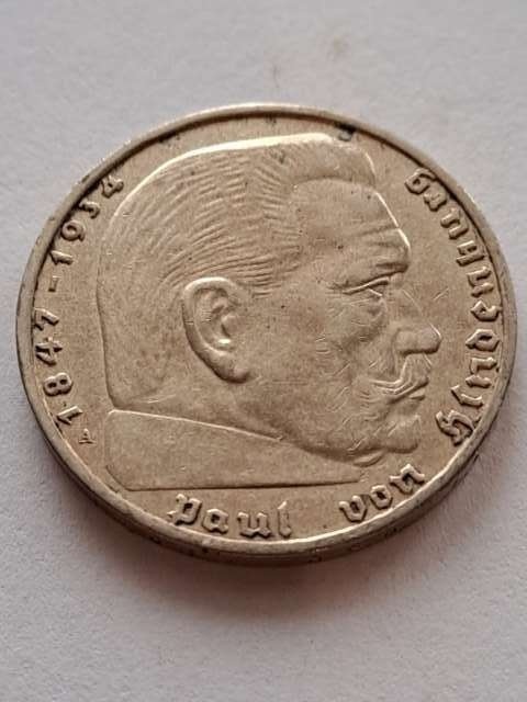 Niemcy 2 Marki Hindenburg 1939 r A