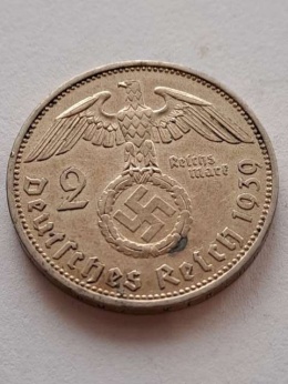 Niemcy 2 Marki Hindenburg 1939 r A