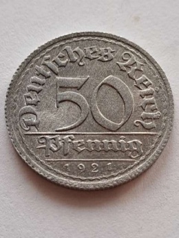 Niemcy 50 Pfenning 1921 r G