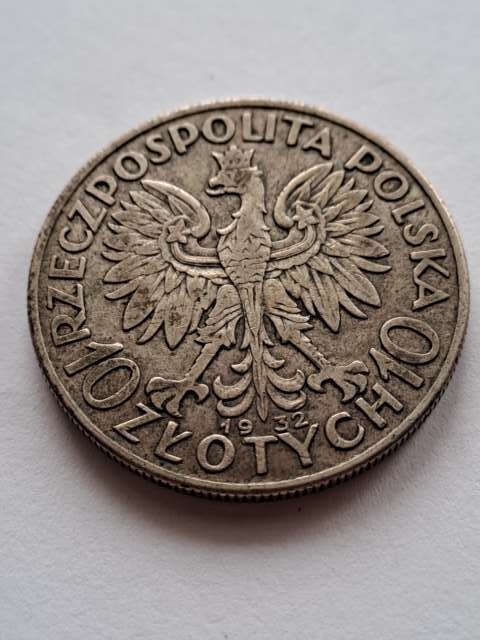 10 zł Głowa Kobiety 1932 r bez znaku
