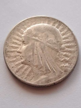10 zł Głowa Kobiety 1932 r znak