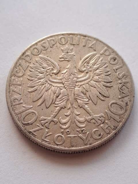 10 zł Głowa Kobiety 1932 r znak