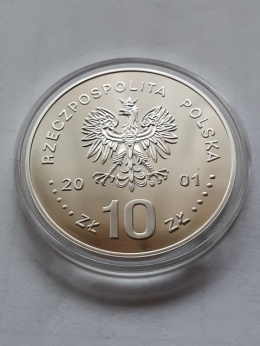 10 zł Jan lll Sobieski 2001 r popiersie