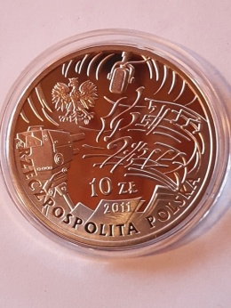 10 zł Przybora Wąsowski 2011 r okrągły