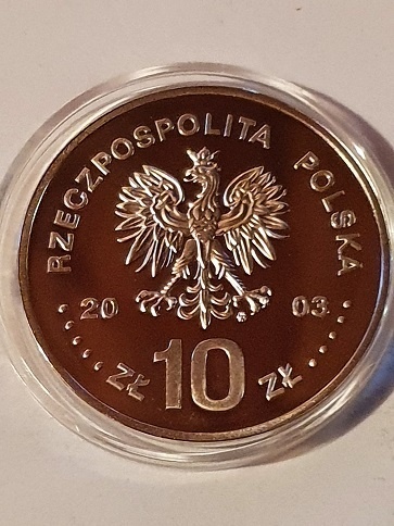 10 zł Stanisław Leszczyński popiersie 2003 r