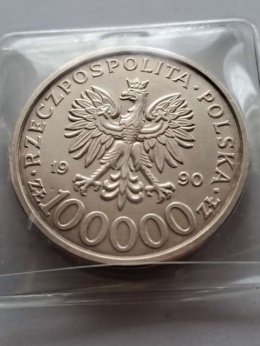 100 tys Solidarność typ B 1990 r