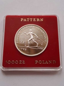 1000 zł XV Zimowe Igrzyska Olimpijskie 1987 r