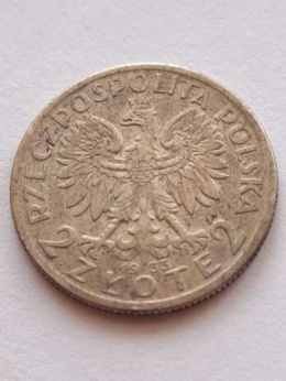 2 zł Głowa Kobiety 1933 r