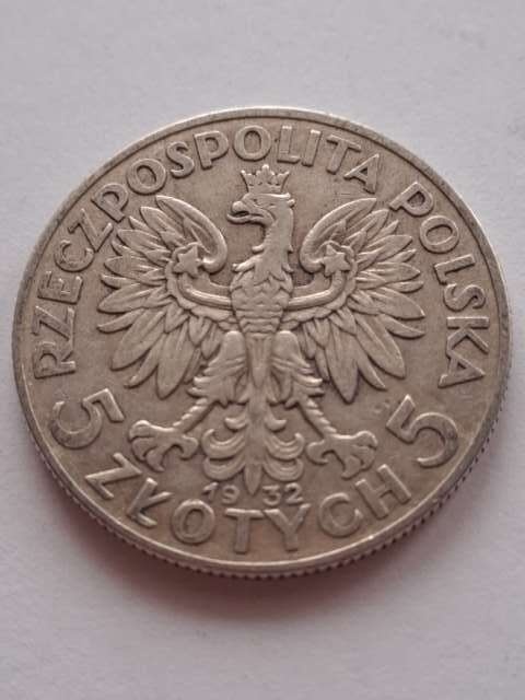 5 zł Głowa Kobiety 1932 r