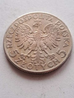 5 zł Głowa Kobiety 1933 r
