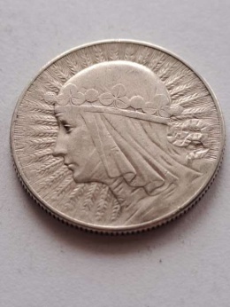 5 zł Głowa Kobiety 1933 r