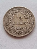 Niemcy 1/2 Marki Wilhelm II 1906 r A