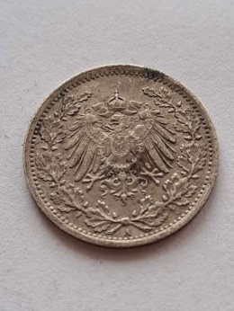 Niemcy 1/2 Marki Wilhelm II 1906 r A