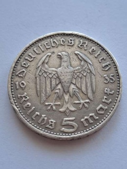 Niemcy 5 Marek Hindenburg 1935 r D