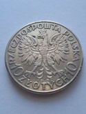 10 zł Głowa Kobiety 1932 r bez znaku