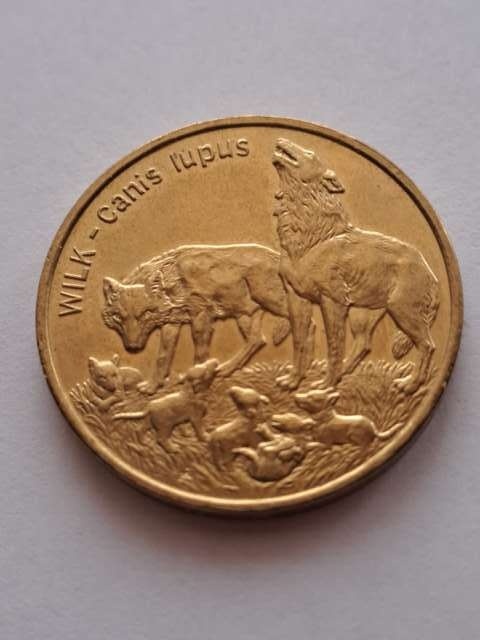 2 zł Wilki 1999 r