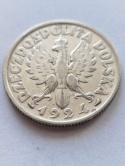 2 zł Żniwiarka 1924 r róg i pochodnia