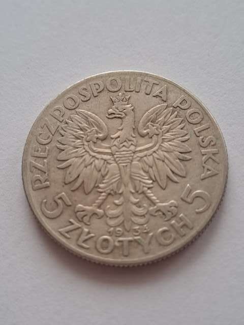 5 zł Głowa Kobiety 1934 r