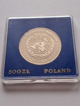 500 zł 40 Lat ONZ 1985 r