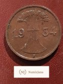 Niemcy 1 Pfennig 1934 F r