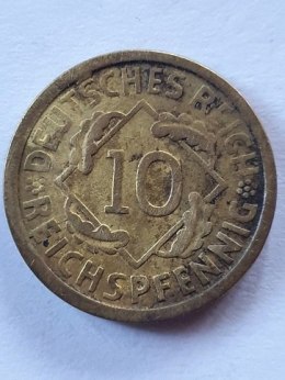 Niemcy 10 Pfennig 1925 r Litera A