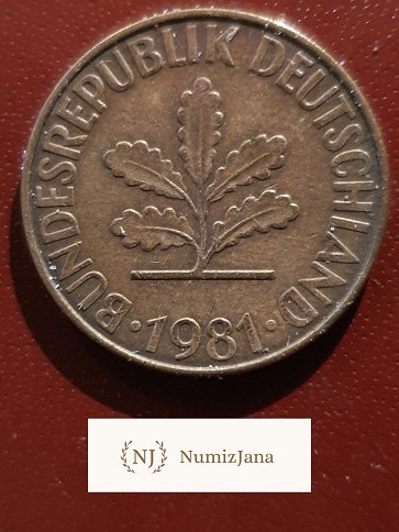Niemcy 10 Pfennig 198 r F