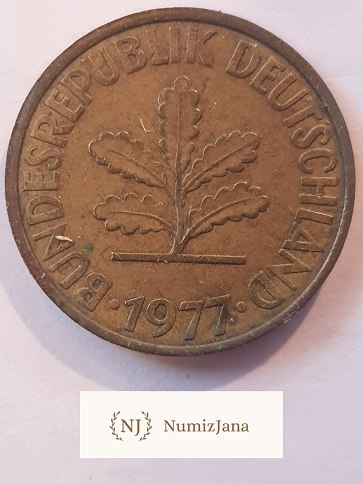 Niemcy 10 Pfenning 1977 r F
