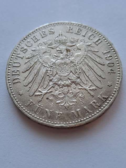 Niemcy 5 Marek Prusy 1904 r