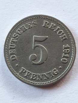 Niemcy 5 Pfennig 1910 r Litera A