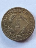 Niemcy 5 Pfennig 1924 r Litera A