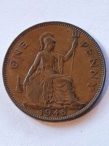 Wielka Brytania 1/2 Penny 1943 r