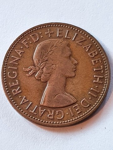 Wielka Brytania 1/2 Penny 1967 r