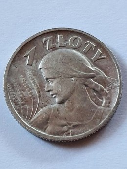 1 zł Żniwiarka 1925 rok z kropką