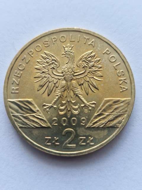 2 zł Jaszczurka Zielona 2009 r