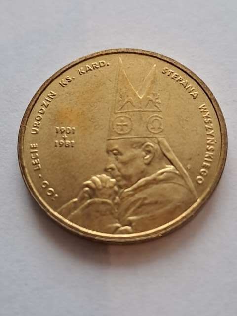 2 zł Kardynał Wyszyński 2001 r