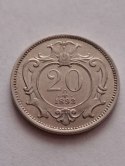 Austria 20 haler Franciszek Józef 1893 r