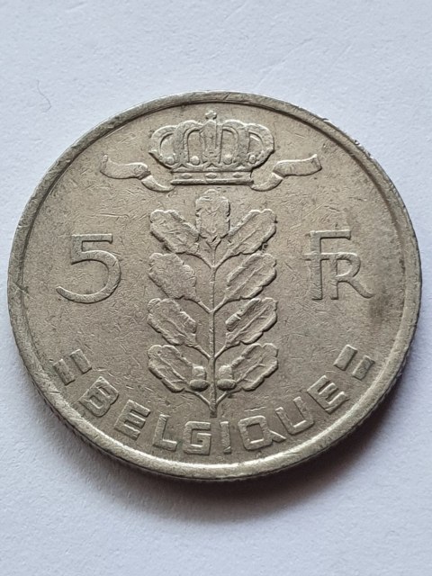 Belgia 5 Franków 1975 r