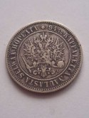 Finlandia 1 Markka Aleksander II1890 r