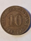 Niemcy 10 Pfennig 1914 r A