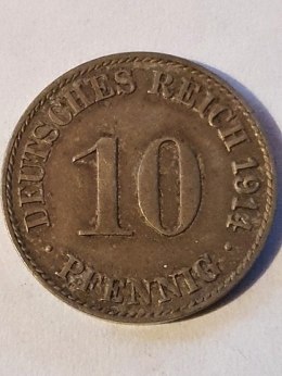 Niemcy 10 Pfennig 1914 r A