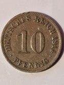 Niemcy 10 Pfennig 1914 r Litera A