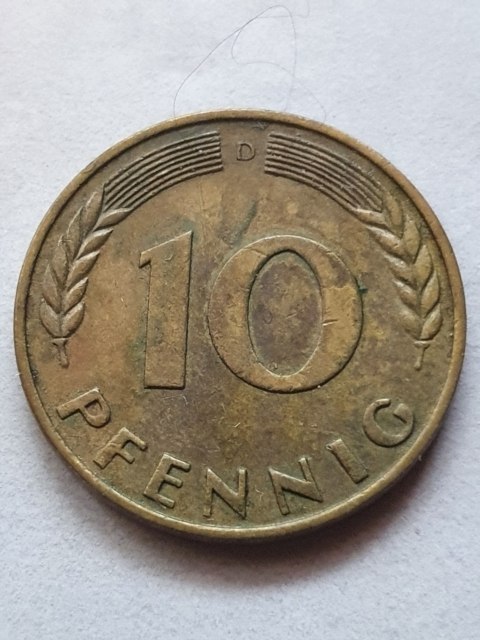 Niemcy 10 Pfennig 1966 r D