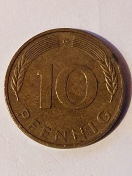 Niemcy 10 Pfennig 1980 r Litera G