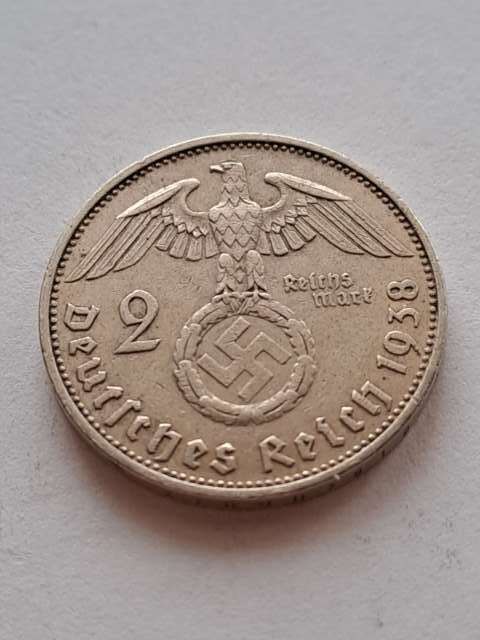 Niemcy 2 Marki Hindenburg 1938 r A