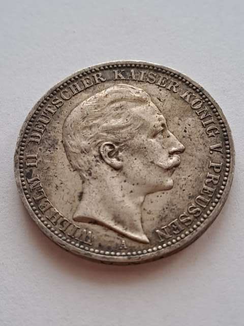 Niemcy 3 Marki Prusy 1909 r